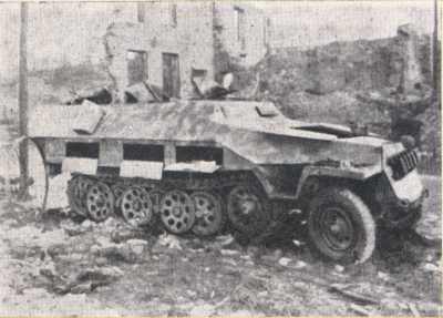German vehicle taken by Americans