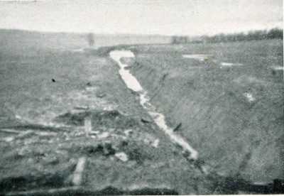 Enemy tank trap east of Leyviller