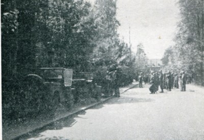 Formation outside barracks at Altenburg