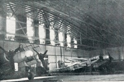 Ju-88's in Langensalza hangar