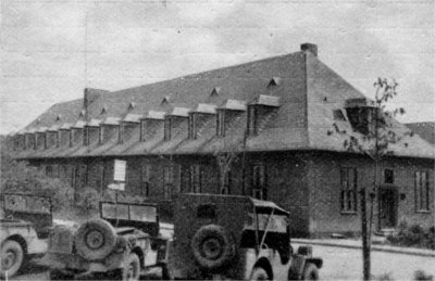 Undamaged building at Jena airport