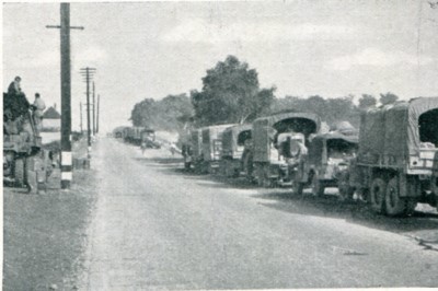 'C' Company convoy waiting in Southampton