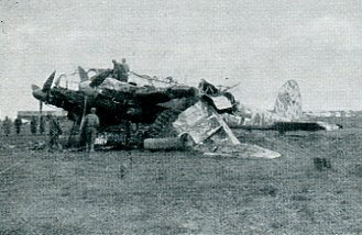 The damaged aeroplanes were thoroughly investigated